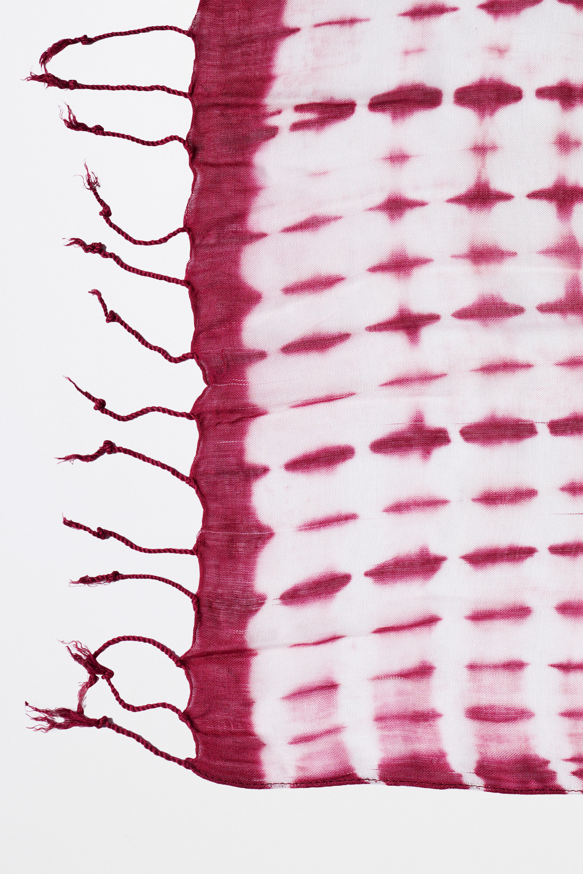 Maroon Viscose Printed Scarf, , image 2